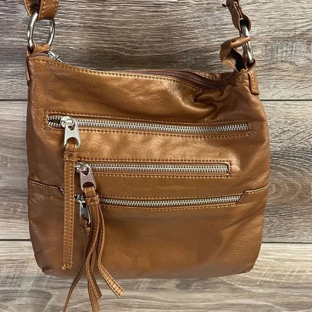 Bueno Ladies Shoulder Bag, Brown Copper Color, NWOT